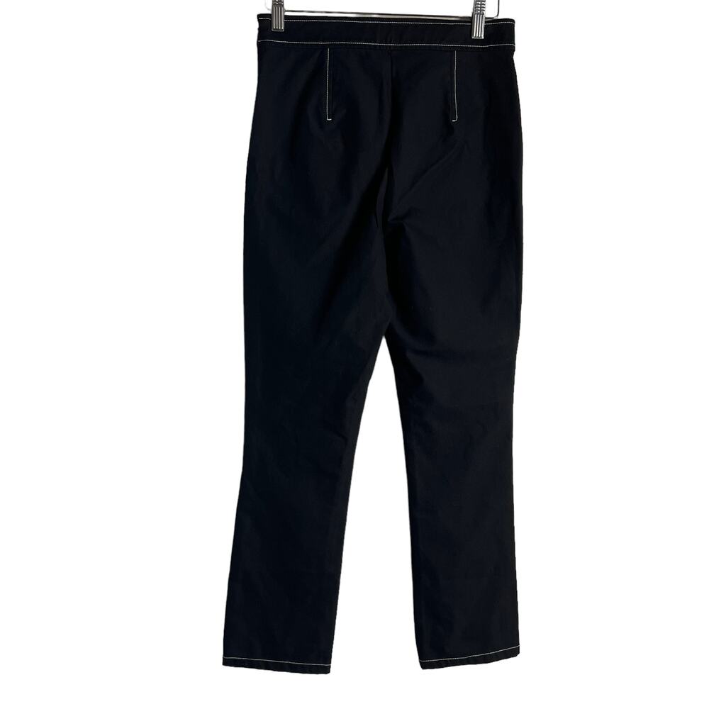 Theory Bimsa Approach Black High Waist Cropped Pants Size 4 - Picture 7 of 9